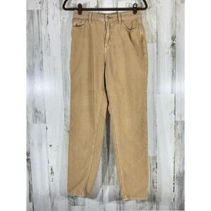 BDG Urban Outfitters Womens Corduroy Pants Mom High Rise Tan Size 27 (27x29)‎